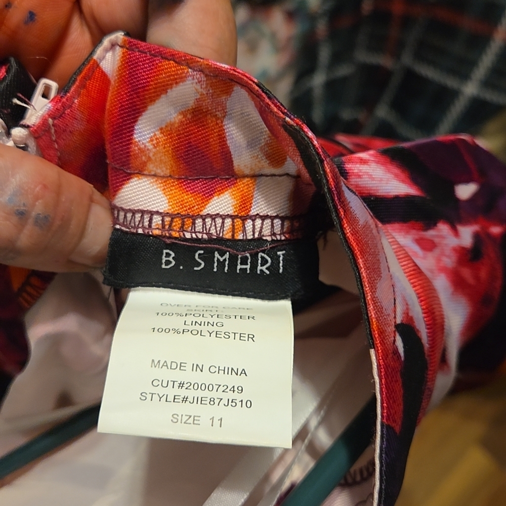 B. Smart Red and White Asymmetrical Resort Wear